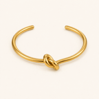 Lucienne Love-Knot Open Bangle - Luzy Jewels