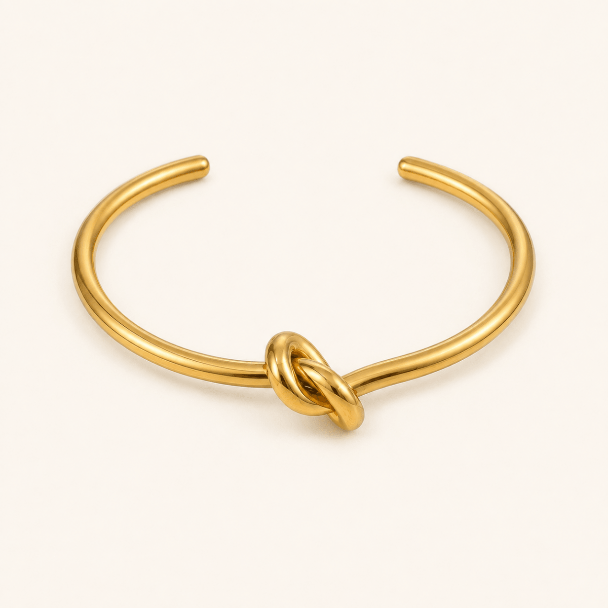 Lucienne Love-Knot Open Bangle - Luzy Jewels