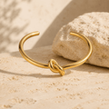 Lucienne Love-Knot Open Bangle - Luzy Jewels