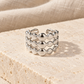 Circelline Triple Disc Ring — full product view