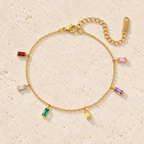 Cromielle Six Gem Drop Bracelet — full product view