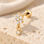 Florisse Flower Drop Stud — full product view