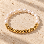 Maristelle Pearl and Bead Bracelet — full product view