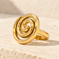 Orevielle Open Spiral Ring — full product view