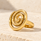 Orevielle Open Spiral Ring — full product view