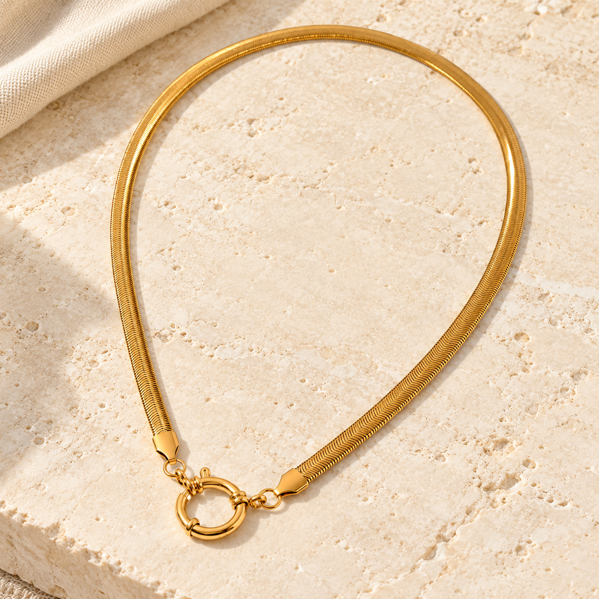 Serpentelle Front-Ring Necklace — full product view