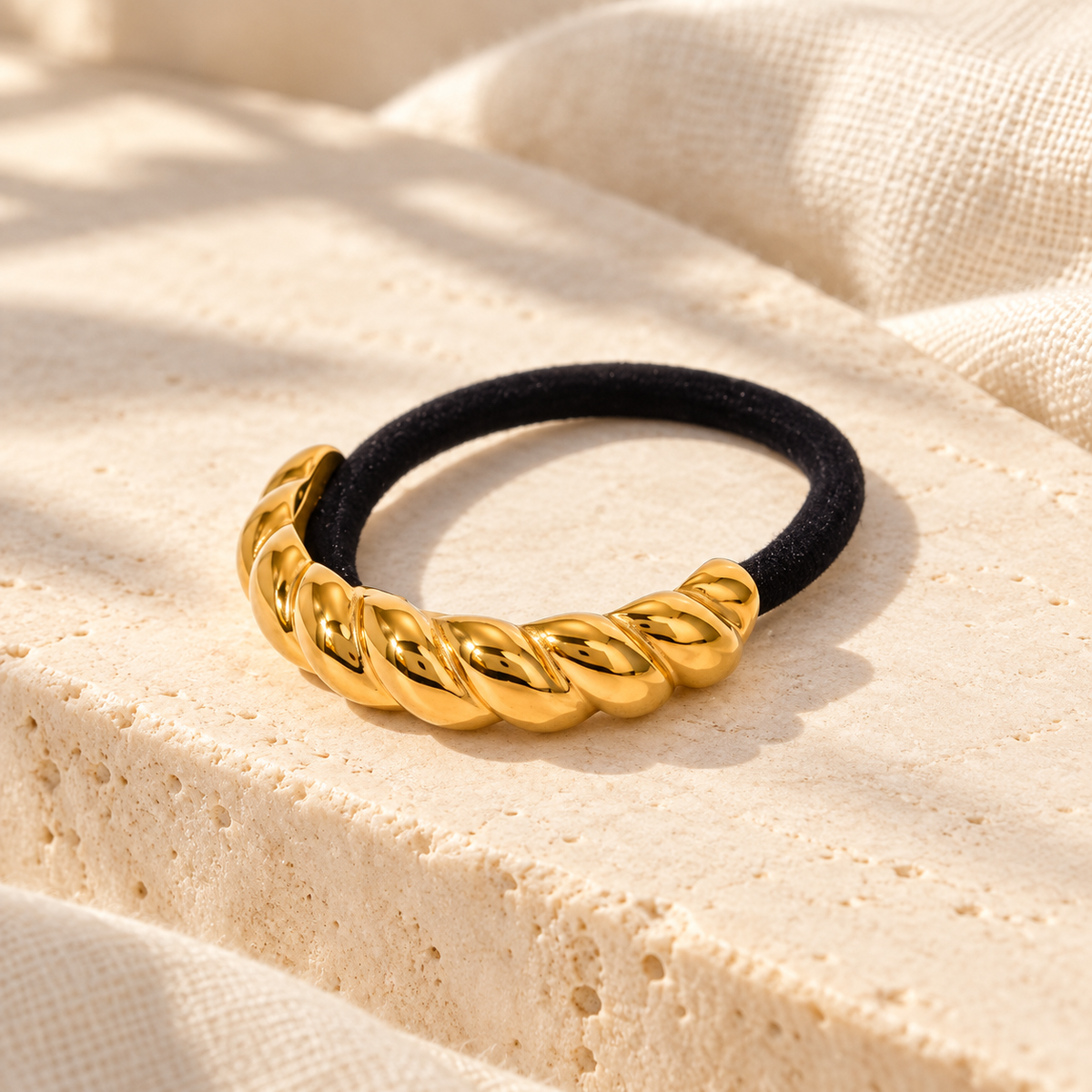 Torcielle Twisted Ponytail Cuff — full product view
