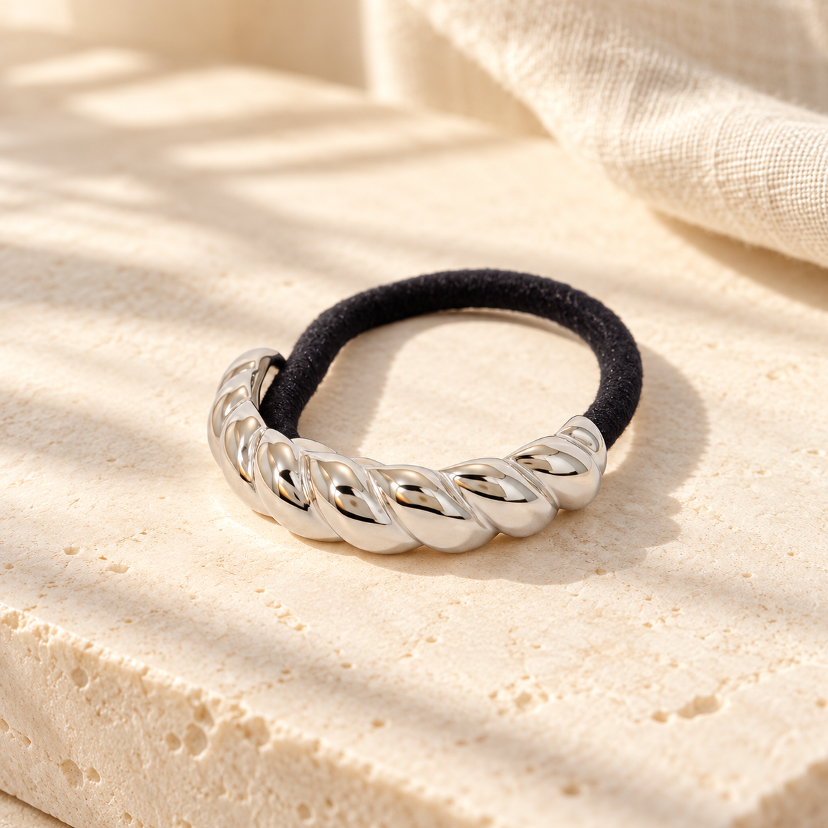 Torcielle Twisted Ponytail Cuff — full product view
