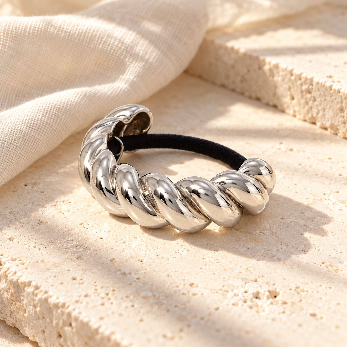 Torcielle Twisted Ponytail Cuff — full product view