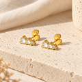 Trelisse Graduated Trio Stud Earrings — full product view