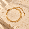 Madelora Leaf-Link Anklet - Luzy Jewels