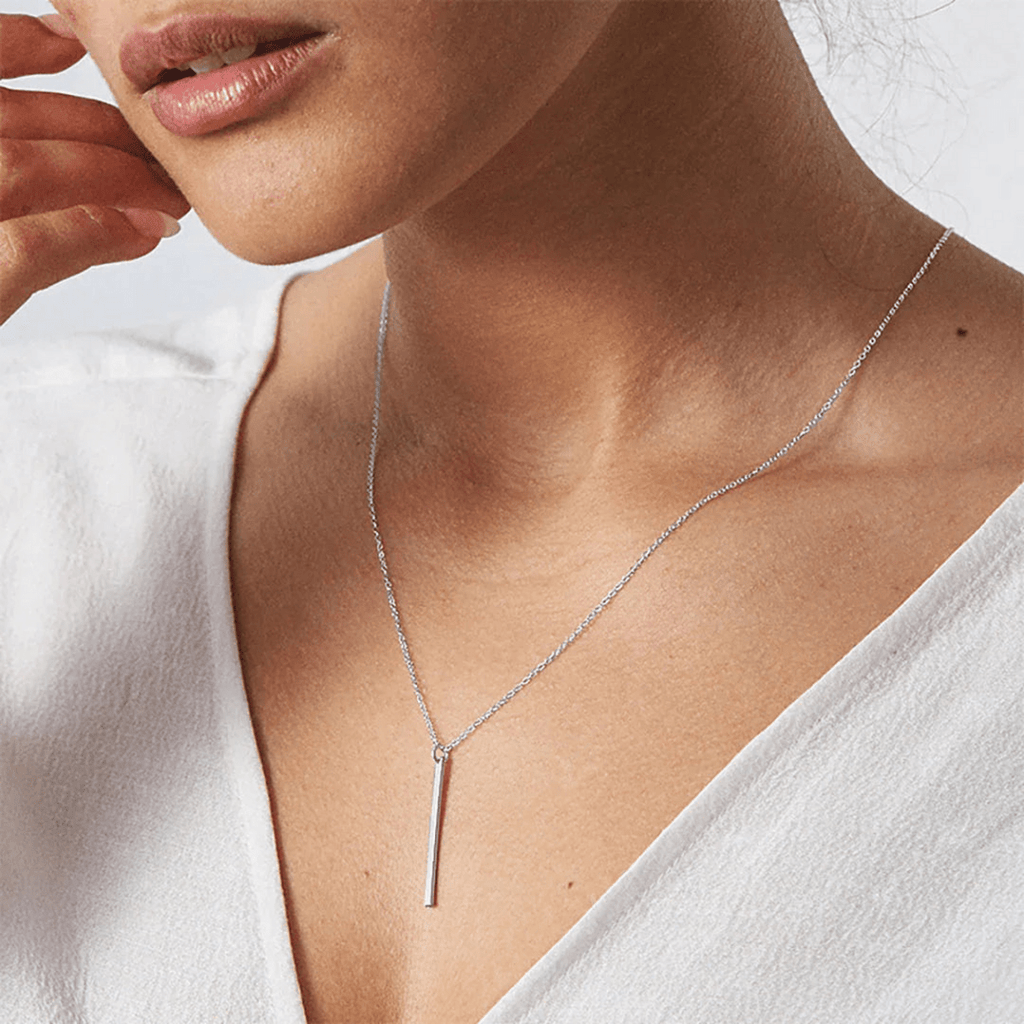 Maelis Bar Drop Necklace - Luzy Jewels