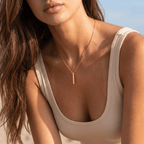 Maelis Bar Drop Necklace - Luzy Jewels
