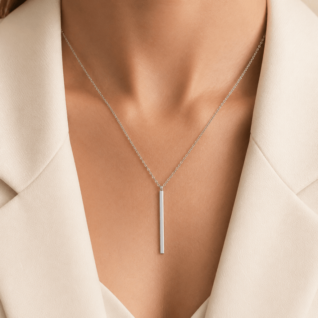 Maelis Bar Drop Necklace - Luzy Jewels