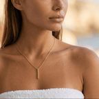 Maelis Bar Drop Necklace - Luzy Jewels