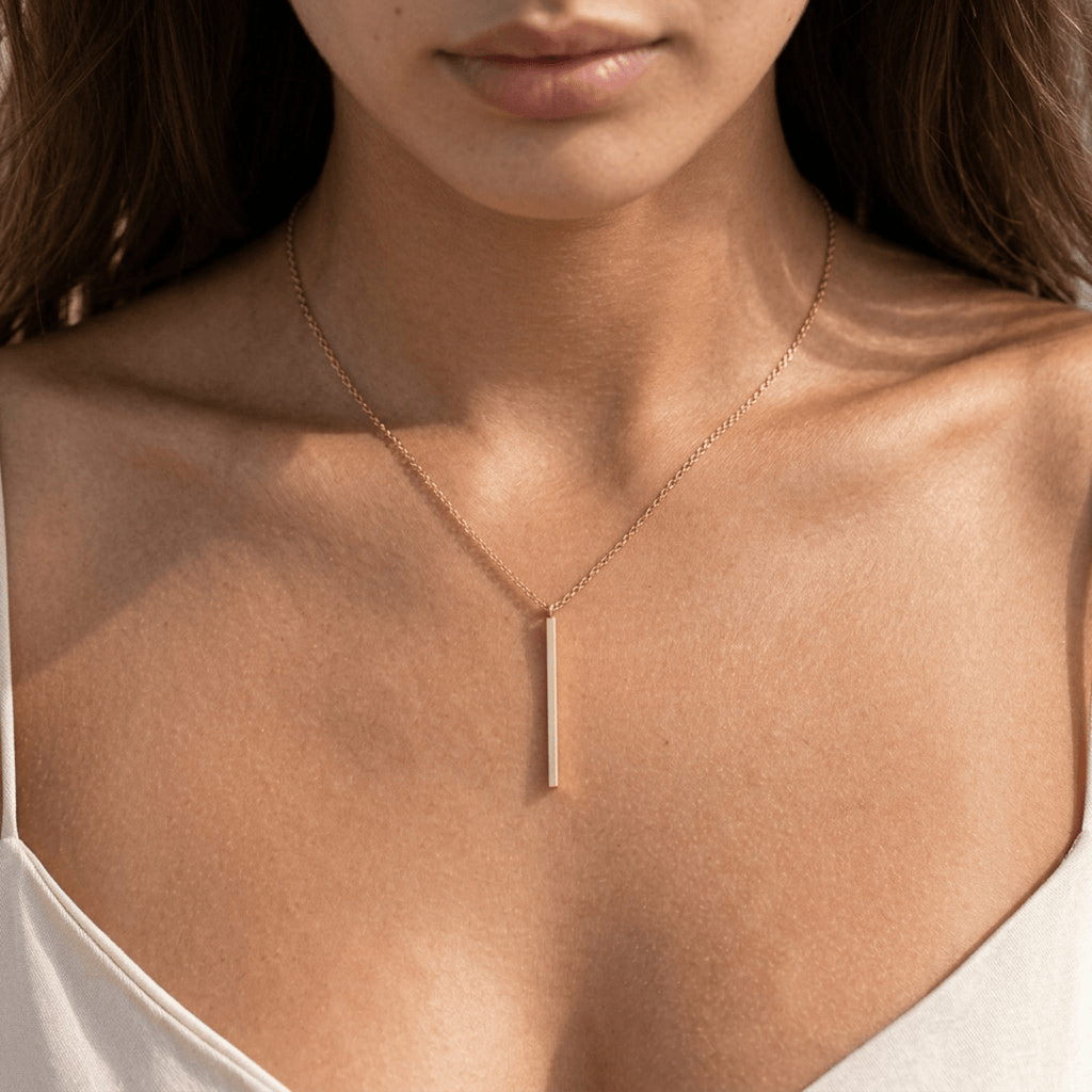 Maelis Bar Drop Necklace - Luzy Jewels