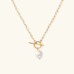 Marena Pearl Toggle Necklace - Luzy Jewels