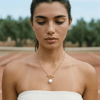 Marena Pearl Toggle Necklace - Luzy Jewels