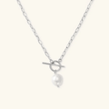 Marena Pearl Toggle Necklace - Luzy Jewels