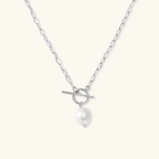Marena Pearl Toggle Necklace - Luzy Jewels