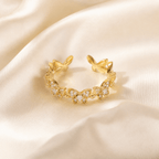 Mariposa Crystal Butterfly Ring - Luzy Jewels
