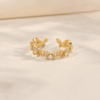 Mariposa Crystal Butterfly Ring - Luzy Jewels