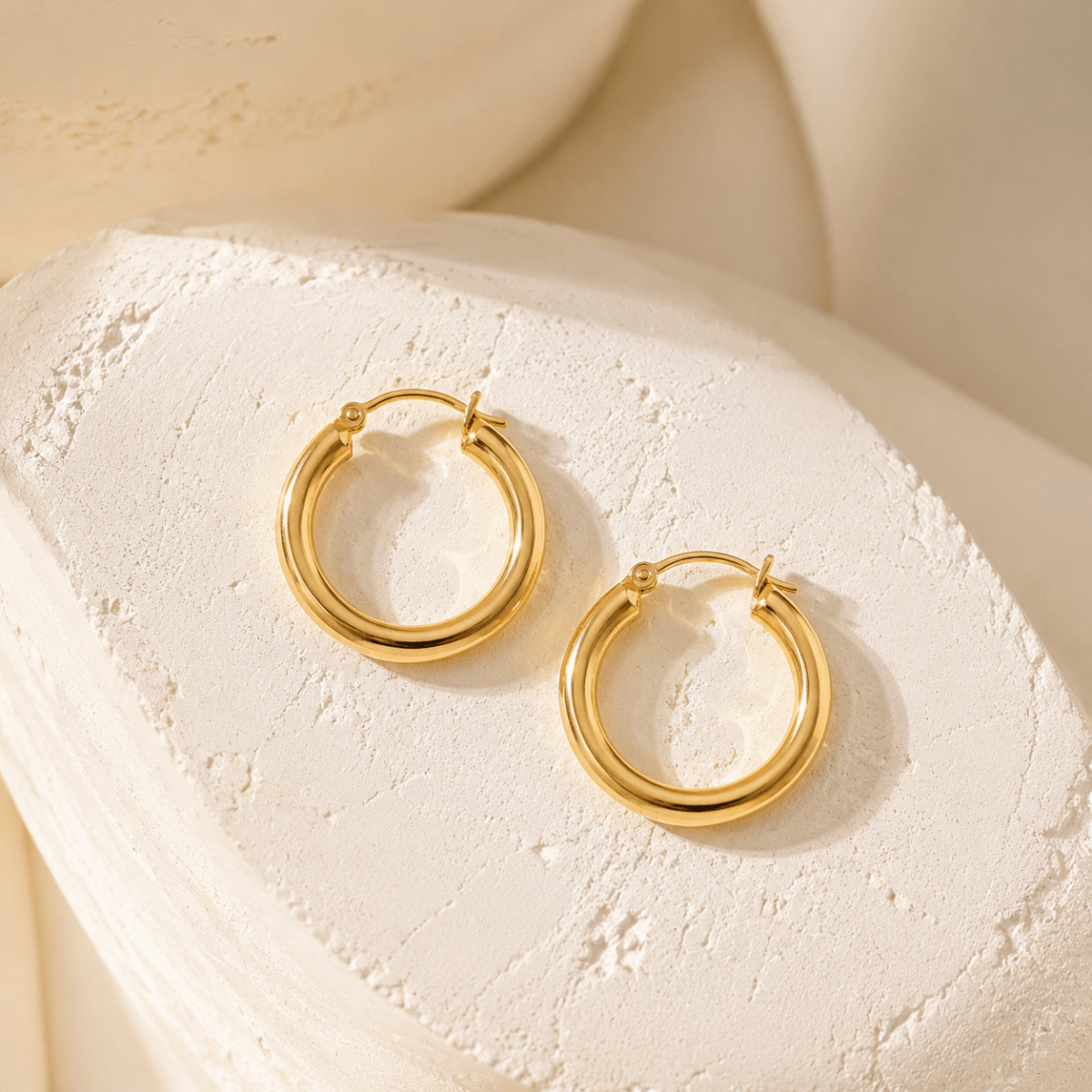 Marisol Graduated Wide Hoop Earrings - Luzy Jewels