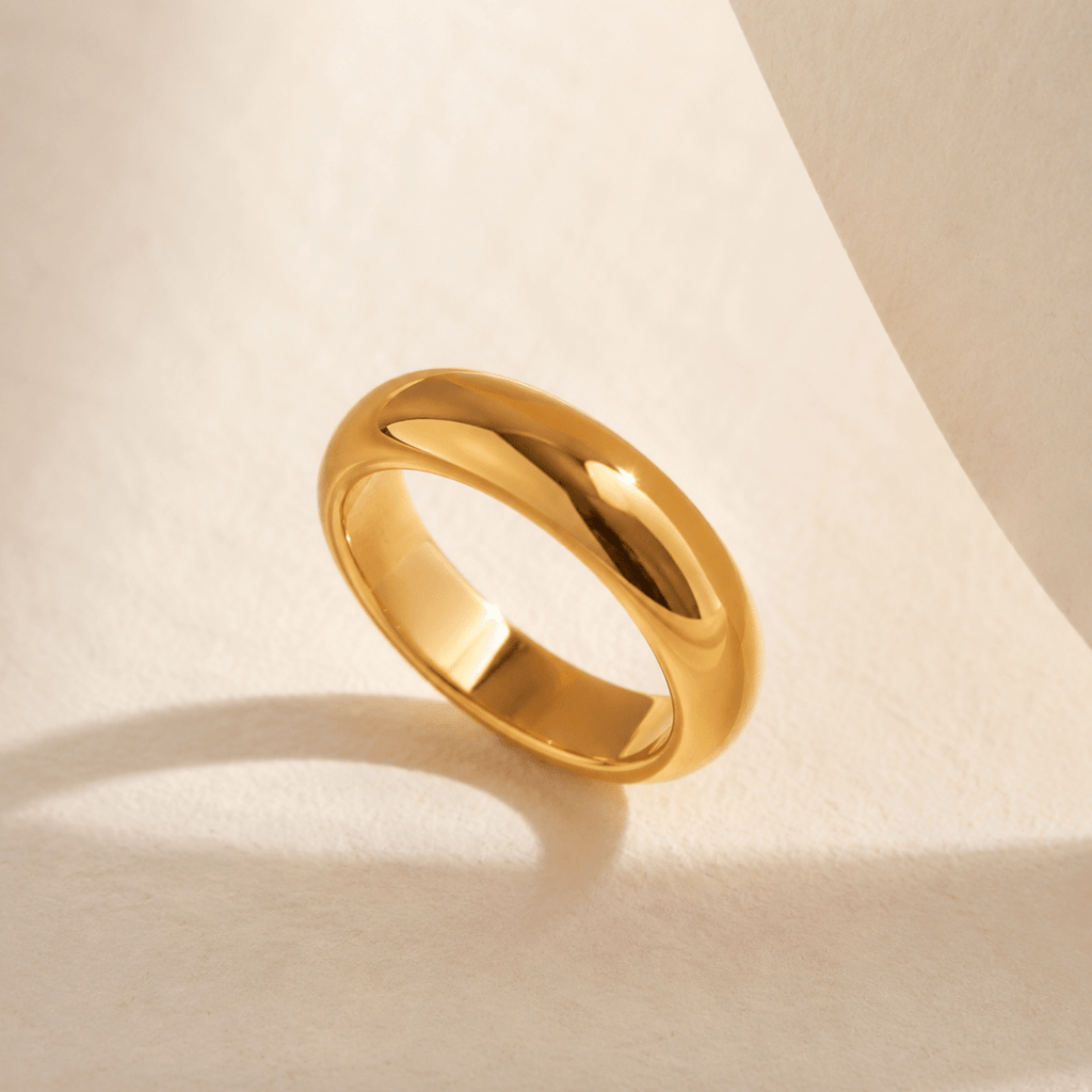 Meliora Polished Dome Band Ring - Luzy Jewels