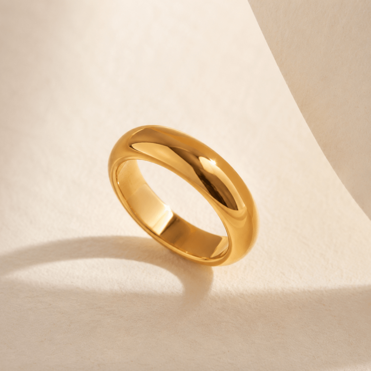 Meliora Polished Dome Band Ring - Luzy Jewels
