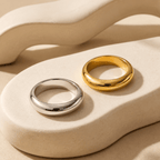 Meliora Polished Dome Band Ring - Luzy Jewels