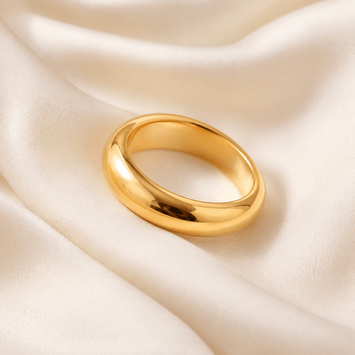 Meliora Polished Dome Band Ring - Luzy Jewels