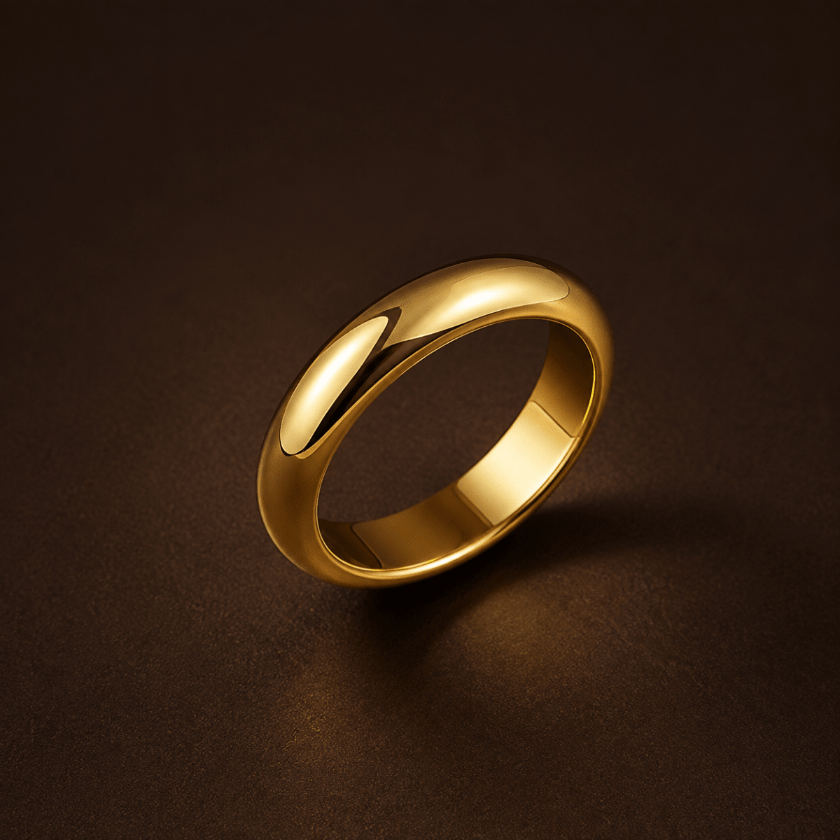 Meliora Polished Dome Band Ring - Luzy Jewels
