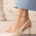 Mireia Woven Chain Anklet - Luzy Jewels