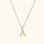 Mireya Box Chain Initial Necklace - Luzy Jewels