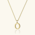 Mireya Box Chain Initial Necklace - Luzy Jewels