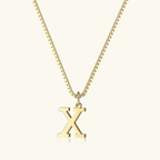 Mireya Box Chain Initial Necklace - Luzy Jewels