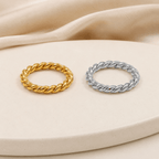 Naxos Rope-Twist Band Ring - Luzy Jewels