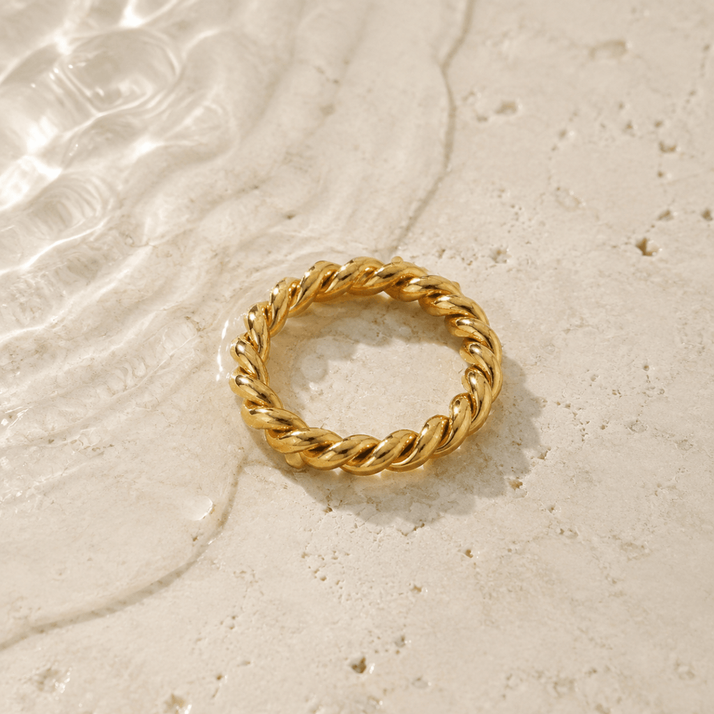 Naxos Rope-Twist Band Ring - Luzy Jewels
