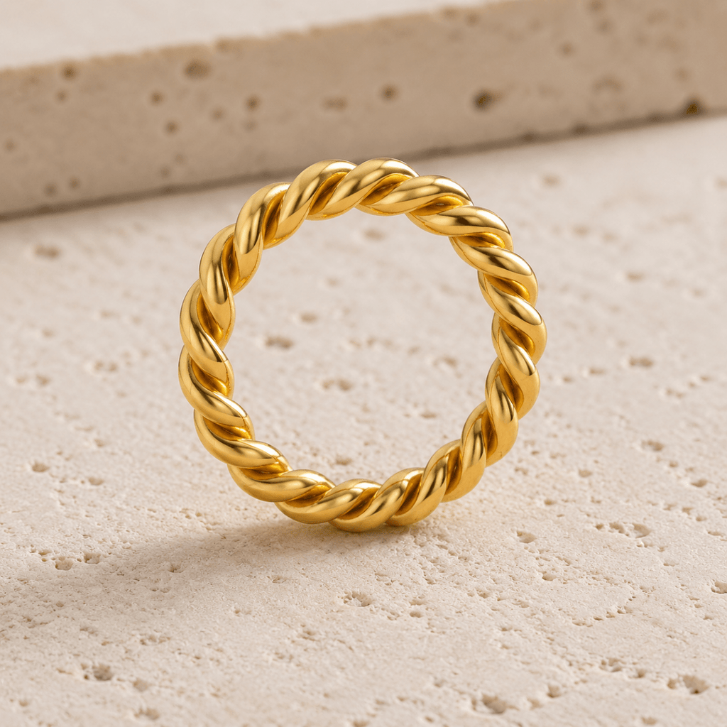 Naxos Rope-Twist Band Ring - Luzy Jewels