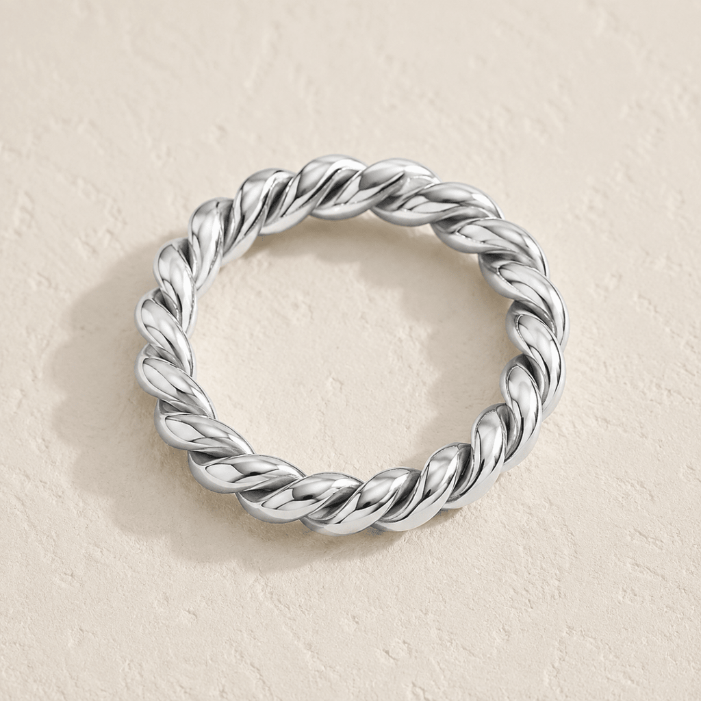 Naxos Rope-Twist Band Ring - Luzy Jewels