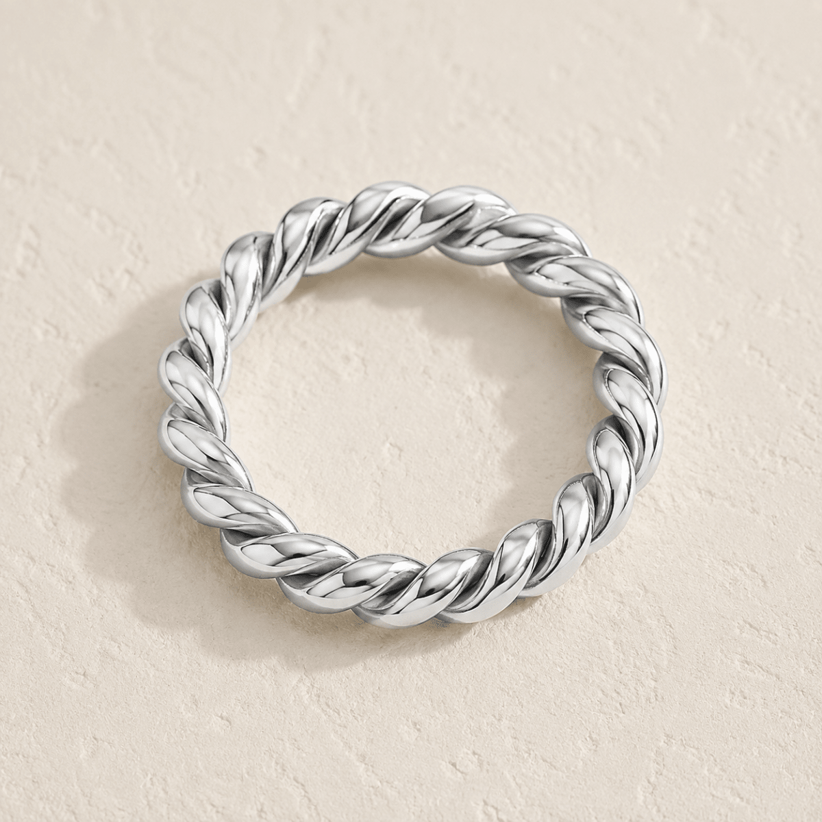 Naxos Rope-Twist Band Ring - Luzy Jewels
