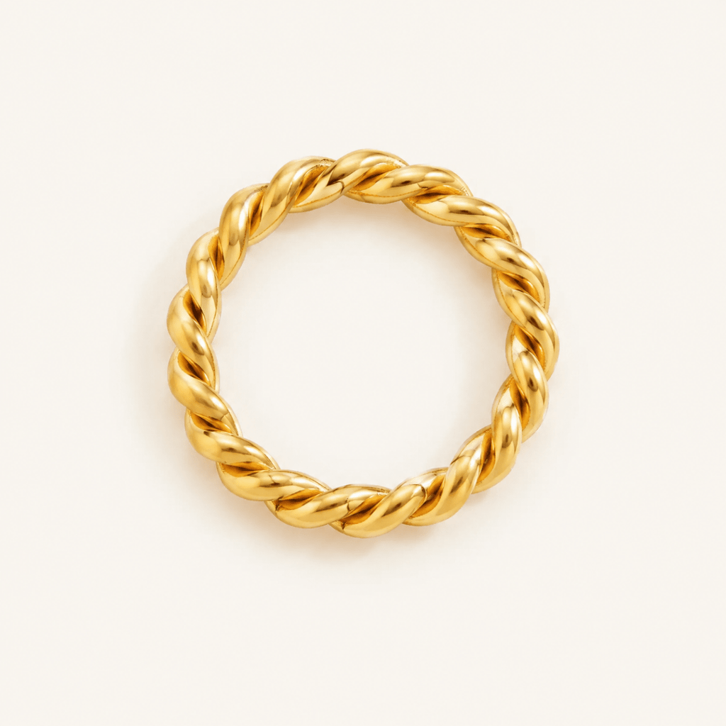Naxos Rope-Twist Band Ring - Luzy Jewels