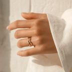 Nerea Wave Stacker Ring - Luzy Jewels