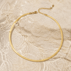 Nerina Herringbone Necklace - Luzy Jewels