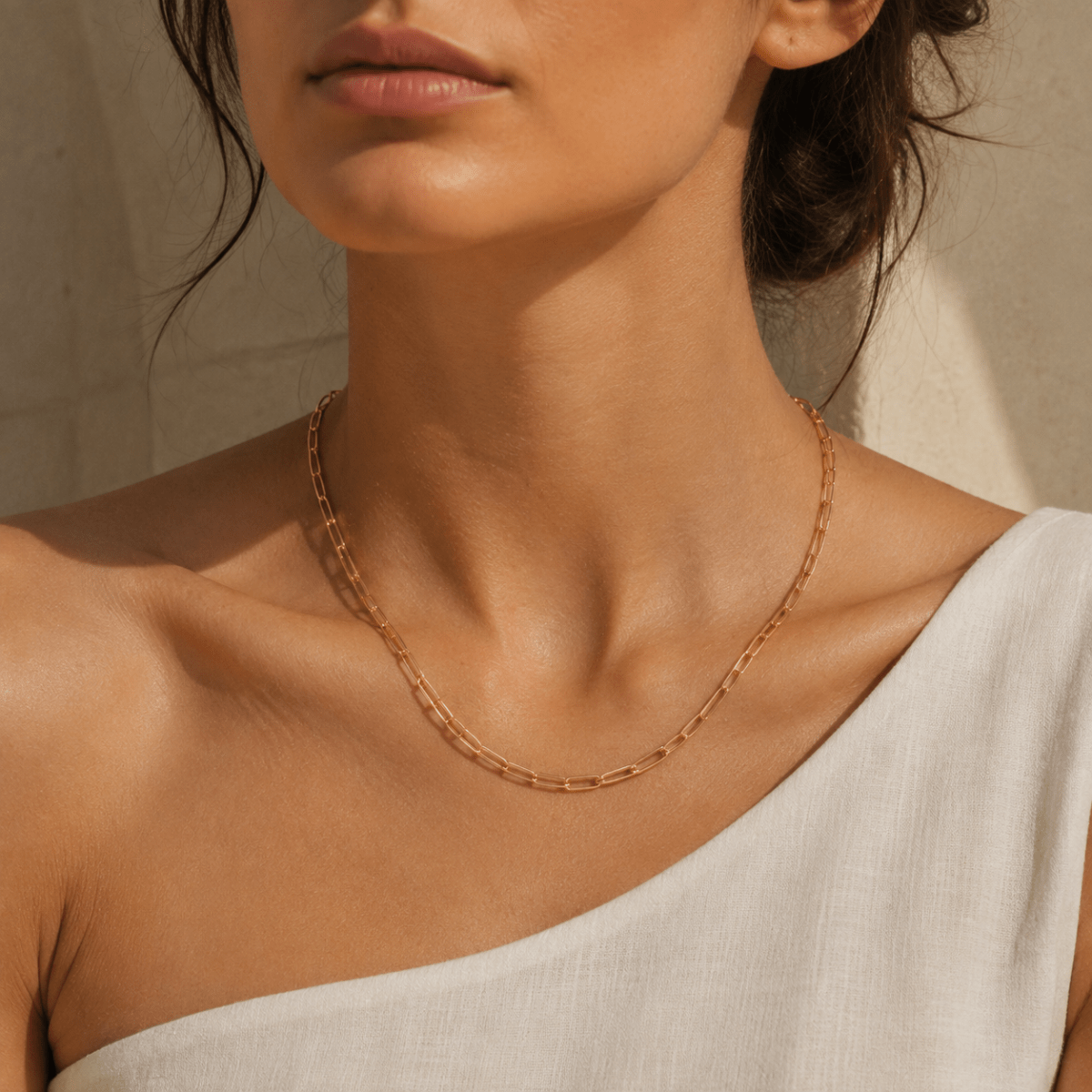 Nerina Paperclip Chain Necklace - Luzy Jewels