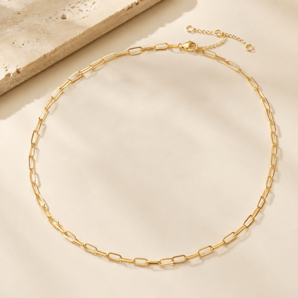 Nerina Paperclip Chain Necklace - Luzy Jewels