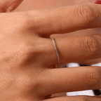 Nura Micro-Pavé Half Band Ring - Luzy Jewels