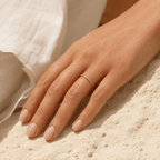 Nura Micro-Pavé Half Band Ring - Luzy Jewels