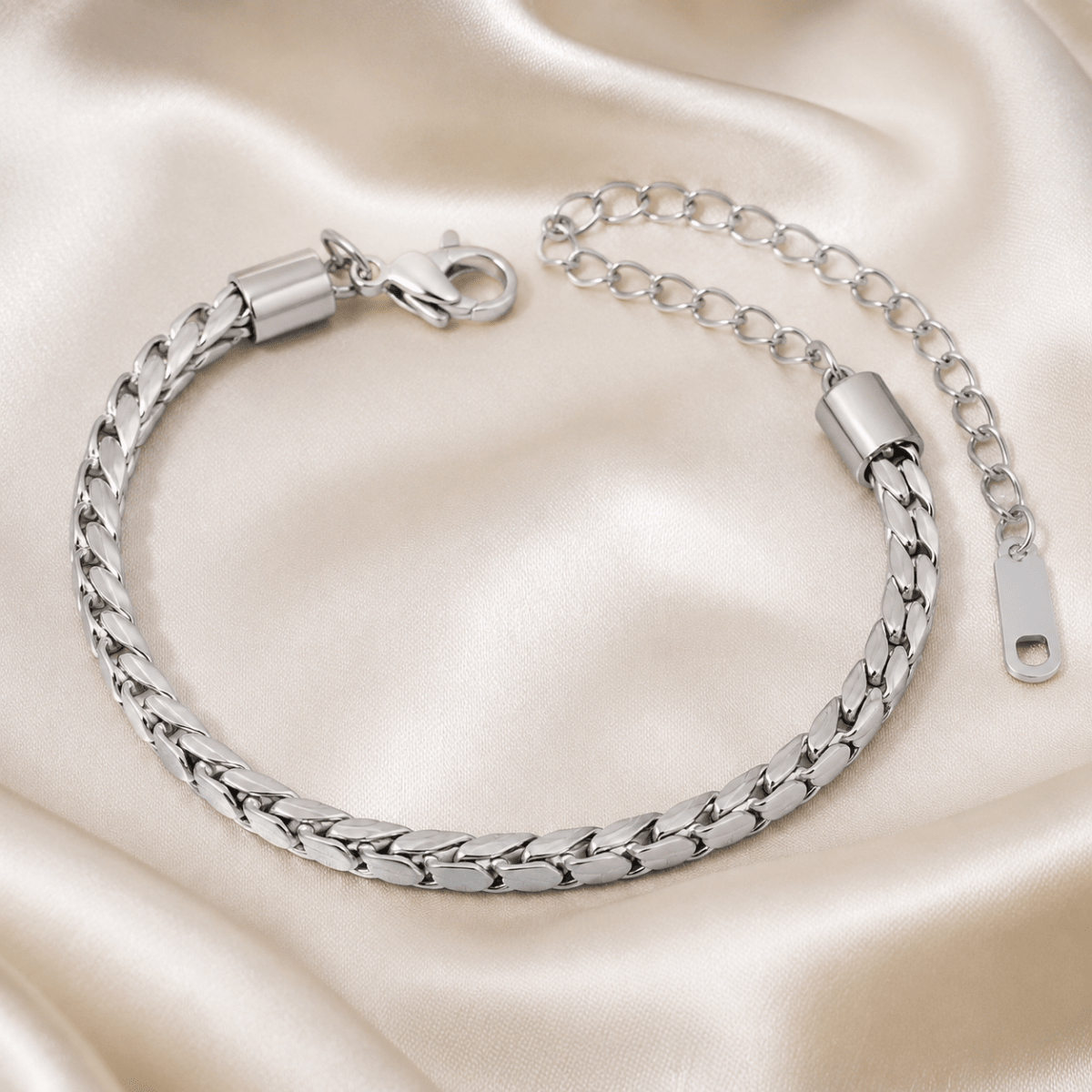 Odette Wheat-Link Chain Bracelet - Luzy Jewels