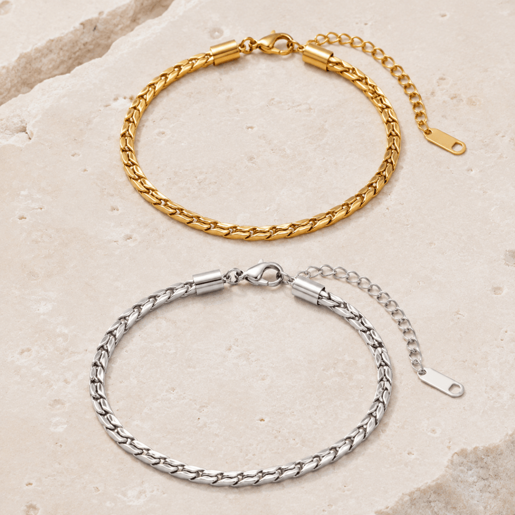 Odette Wheat-Link Chain Bracelet - Luzy Jewels